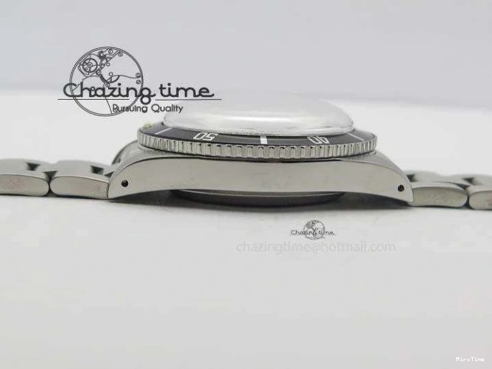 MiroTime 0421 ComfortFit Vintage 1680 Submariner No Date SS White Dial On SS Bracelet A 3855